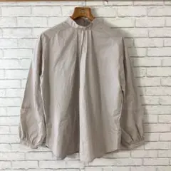 7.23 t436 choette 長袖ブラウス プリーツ