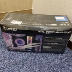 未開封MSI MAG CORELIQUID E240 WHITE CPUクーラー