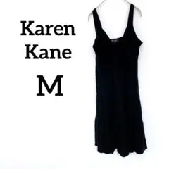 Karen Kane 【M】ノースリーブ ワンピース ブラック　リボン　ドロップ