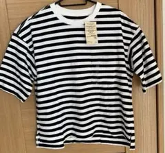 新品タグ付き　無印良品　クルーネックワイドTシャツ　M～L