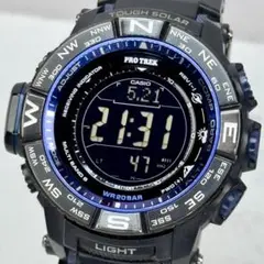 極美品✨ 希少 CASIO PROTREK PRW-3500Y ブラック ブルー PRW-35Y-3JF | CASIO