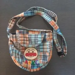 アンパンマン チェック柄 ショルダーバッグ