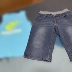 デニムハーフパンツ GAMER SQUADとシッツ　セット