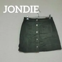 JONDIE オリーブグリーン コーデュロイミニスカート