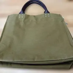 ルートート　オリーブグリーン キャンバストートバッグ