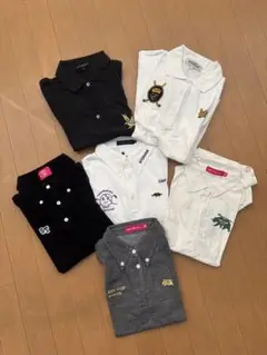 ゴルフポロシャツ6点rough &swell S&T Lyle &Scott他