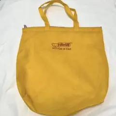 Steiff シュタイフ　イエロー トートバッグ　チャック付き　保管袋