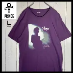 プリンス PRINCE Tシャツ old navy 古着 パープル Lサイズ
