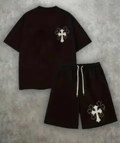 イケイケセットアップ　半袖　ハーフパンツ　ハフ　クロムハーツ　アダムスジャグラー