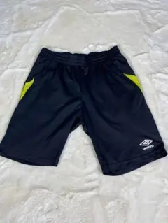 アンブロ スポーツ サッカー ウェア 黒色 黄色ライン【M】練習用