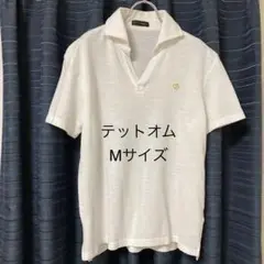 TÊTE HOMME［テットオム］ スラブカノコスキッパーポロシャツ（ホワイト）