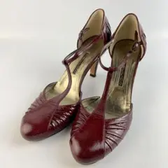 美品 ペリーコ 23.0 パンプス エナメル レッド 保存袋付き/QA50
