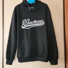 未使用　Marines フード付きパーカー 黒