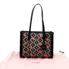 超美品 ケイトスペード トートバッグ フラワージャカード 03-22112705