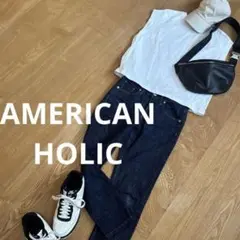 AMERICAN HOLIC ダークブルー ストレートデニム