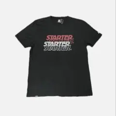 STARTER ブラック ロゴプリント Tシャツ