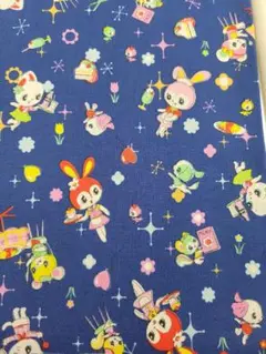 ハニーチューン　思い出レストラン　ネイビー　約50cm　シーチング