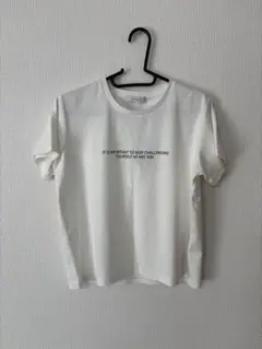 SIMPLICITE ホワイト Tシャツ メッセージ入り