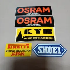 パーツメーカーステッカー5枚セット