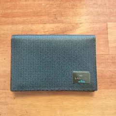 LANVIN ブラックレザー名刺入れ