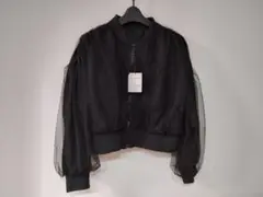グレイルチュールブラック ジャケット Fブルゾン