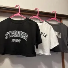 プリントTシャツ 3枚セット 黒・グレー・白