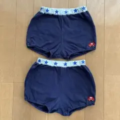 値下げ　双子ちゃんミキハウスベビーブルマ　80 ネイビー
