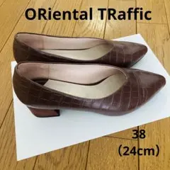 オリエンタルトラフィック　パンプス　ヒール　24 ブラウン