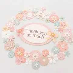 お花たっぷりセット【175】ペーパーフラワー　誕生日、推し活、カード、寄せ書き