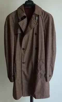 ★GUCCI トレンチコート メンズM 濃紺 ミリタリー調 ☆GUCCI Trench Coat Men's M Navy Military Style