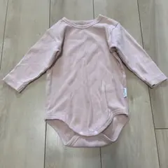 MAKE YOUR DAY ピンク長袖ボディスーツ