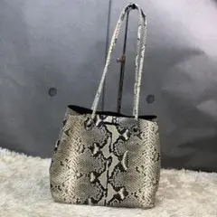 ペリーコ パイソン柄 トートバッグ 革 レザー