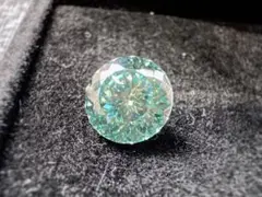 モアサナイト ロシアンカット ブルーグリーン 青緑 1ct 6.5mm ルース