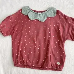 110 フタフタ　futafuta いちご　トップス　バースデイ　半袖　Tシャツ