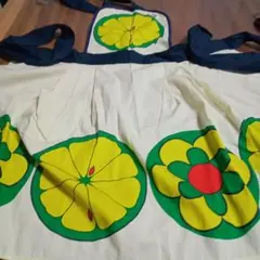 超お買い得❗️Hanae Mori エプロン 果物と花のデザインsize130
