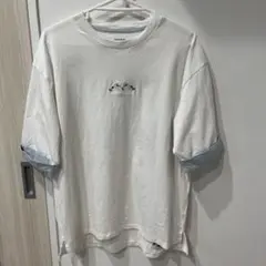 graniph グラニフ シマエナガ ビッグシルエットロールアップTシャツ 半袖