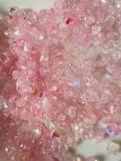 ガラスビーズ　ダイヤハートLVC