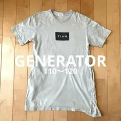 【おすすめ】GENERATOR TIAM 半袖Tシャツワンピース　ライトグリーン