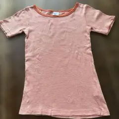 Robert P. Miller オレンジストライプ　半袖Tシャツ