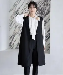 グローバルワーク GLOBAL WORK ジレ　スーツ　ブラック　セットアップ