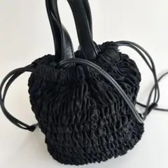 LOWRYSFARM サテン巾着ショルダー