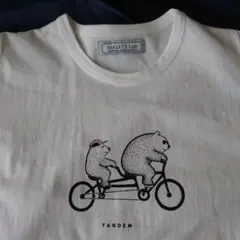 ノーリーズ　ライト　プリント　Tシャツ tandem bears 大きめ