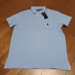 Polo by Ralph Lauren 水色 ポロシャツ カスタムフィット