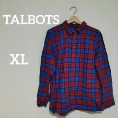 TALBOTS 長袖シャツ 【XL 】赤・青 チェック