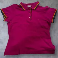 b1)PAUL SMITH ピンク 半袖ポロシャツ M ポールスミス レディース