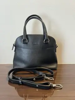 【美品】FURLAフルラ 2wayバッグ ブラック
