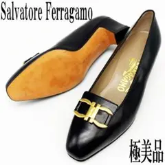 【極美品】Salvatore Ferragamo パンプス 5.5D ブラック