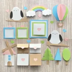 アルバム仕掛け　パーツ　シマエナガ
