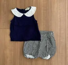 Samgami baby ネイビー トップス・ショートパンツセット 90