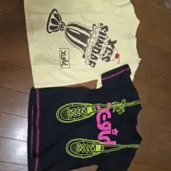 x-girl Tシャツセット（サンデー＆スニーカー）100